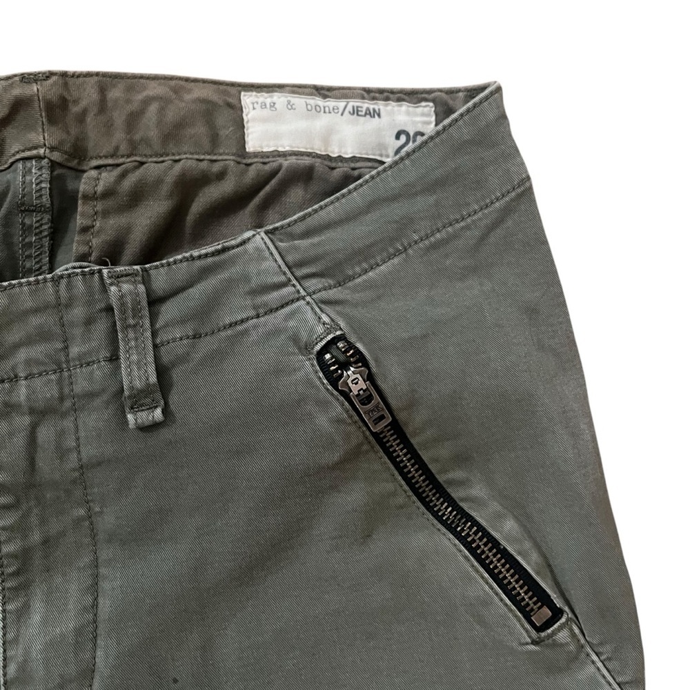 Rag & Bone District Army Green Military Cargo Pants Distressed Size 29 - Picture 4 of 8